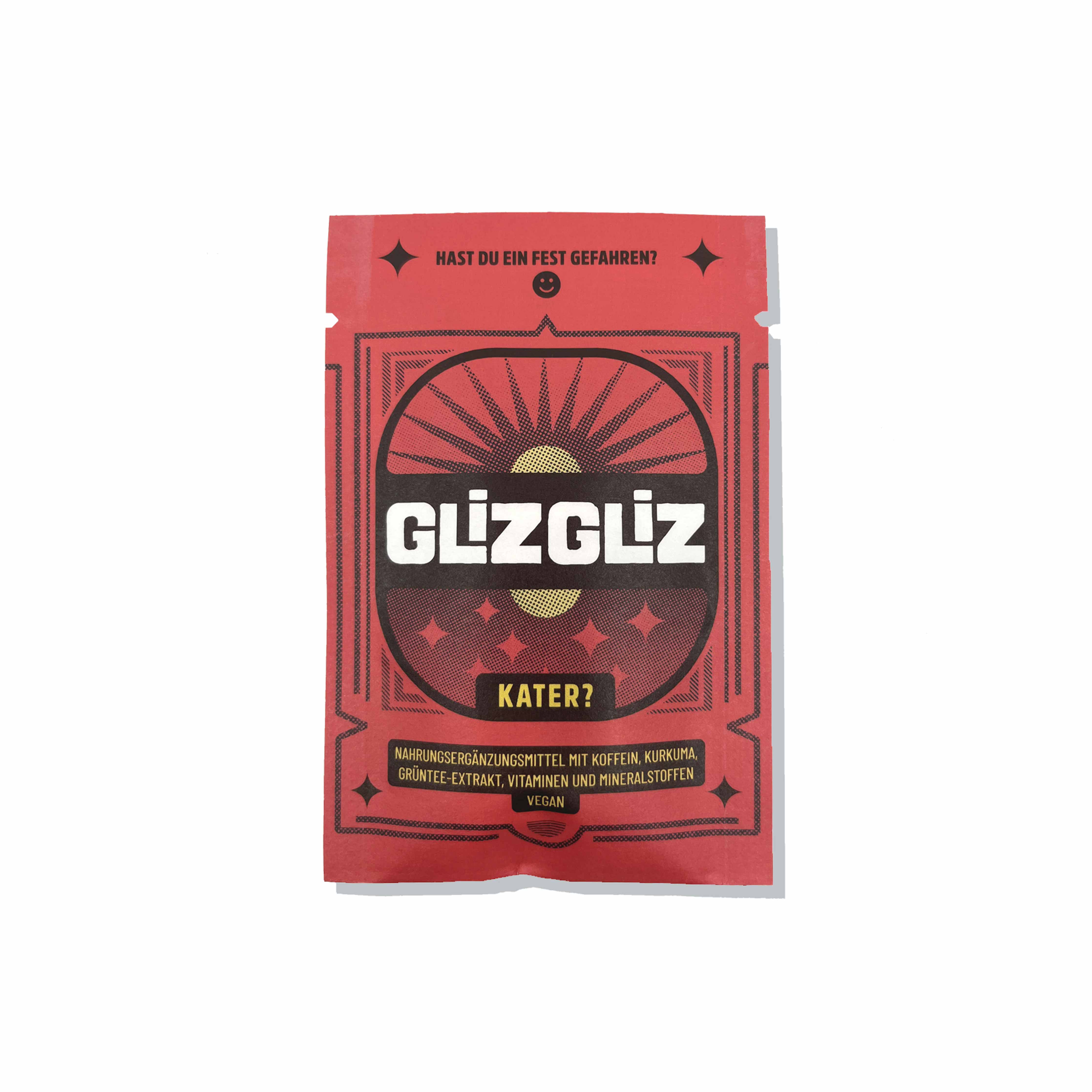 Verpackung GliGliz Anti Kater Mittel Vorderseite