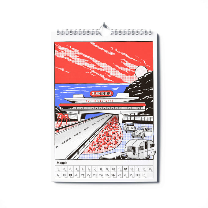 Splendido - Calendario Splendido - Jahreskalender 2024 Illustration Mai