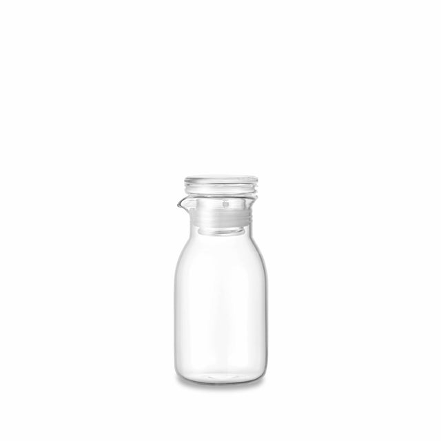 Kinto Bottlit kleine Dressignflasche aus Glas mit 130ml Füllvolumen