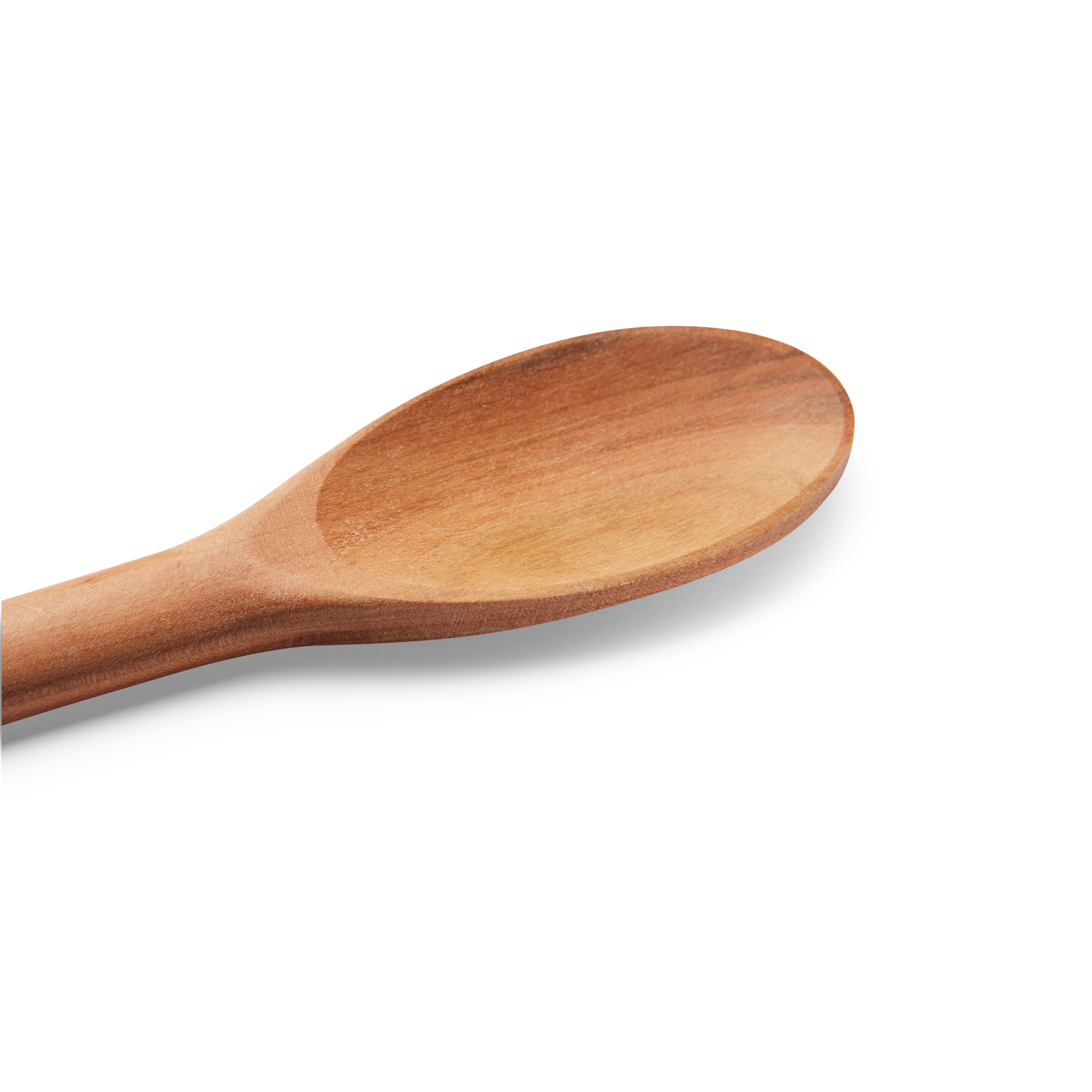 mood: Alessi Kochlöffel aus Kirschholz Detailaufnahme der Löffelschaufel