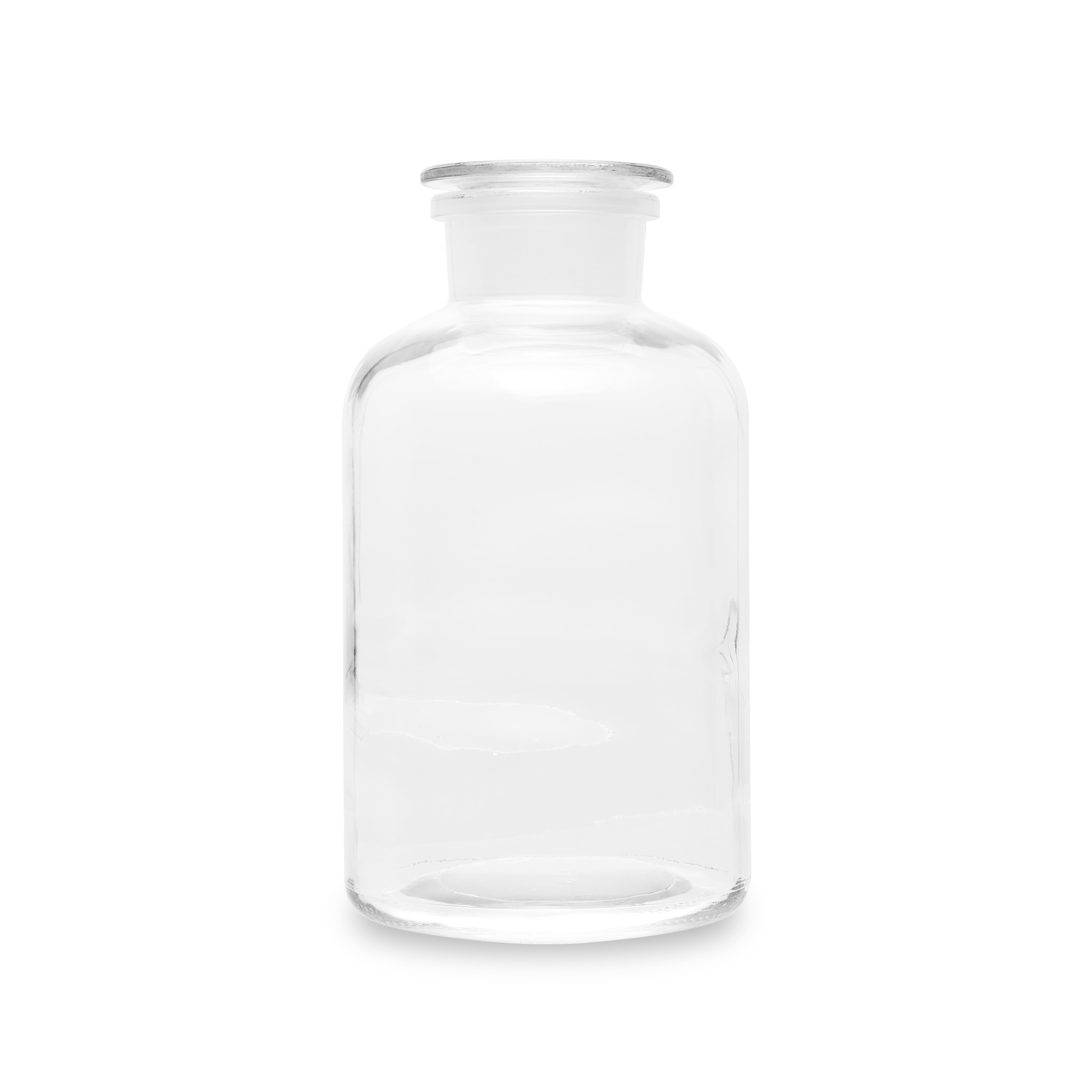 Frontansicht der Apothekerflaschen mit Glasstopfen in der Grösse Maxi von Trendglas Jena
