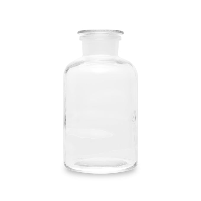 Frontansicht der Apothekerflaschen mit Glasstopfen in der Grösse Maxi von Trendglas Jena