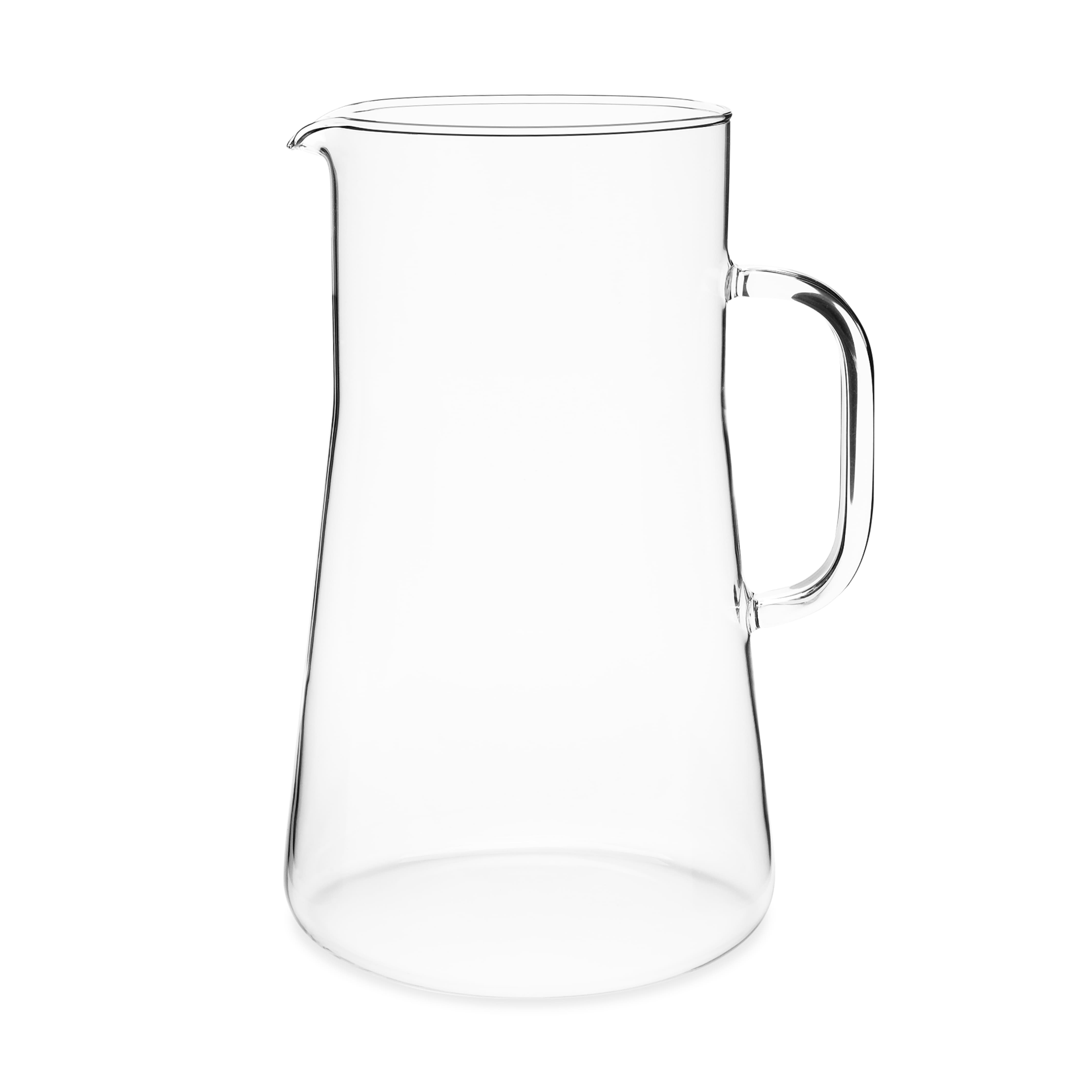 Frontansicht Glaskrug aus Borosilikatglas von Trendglas Jena