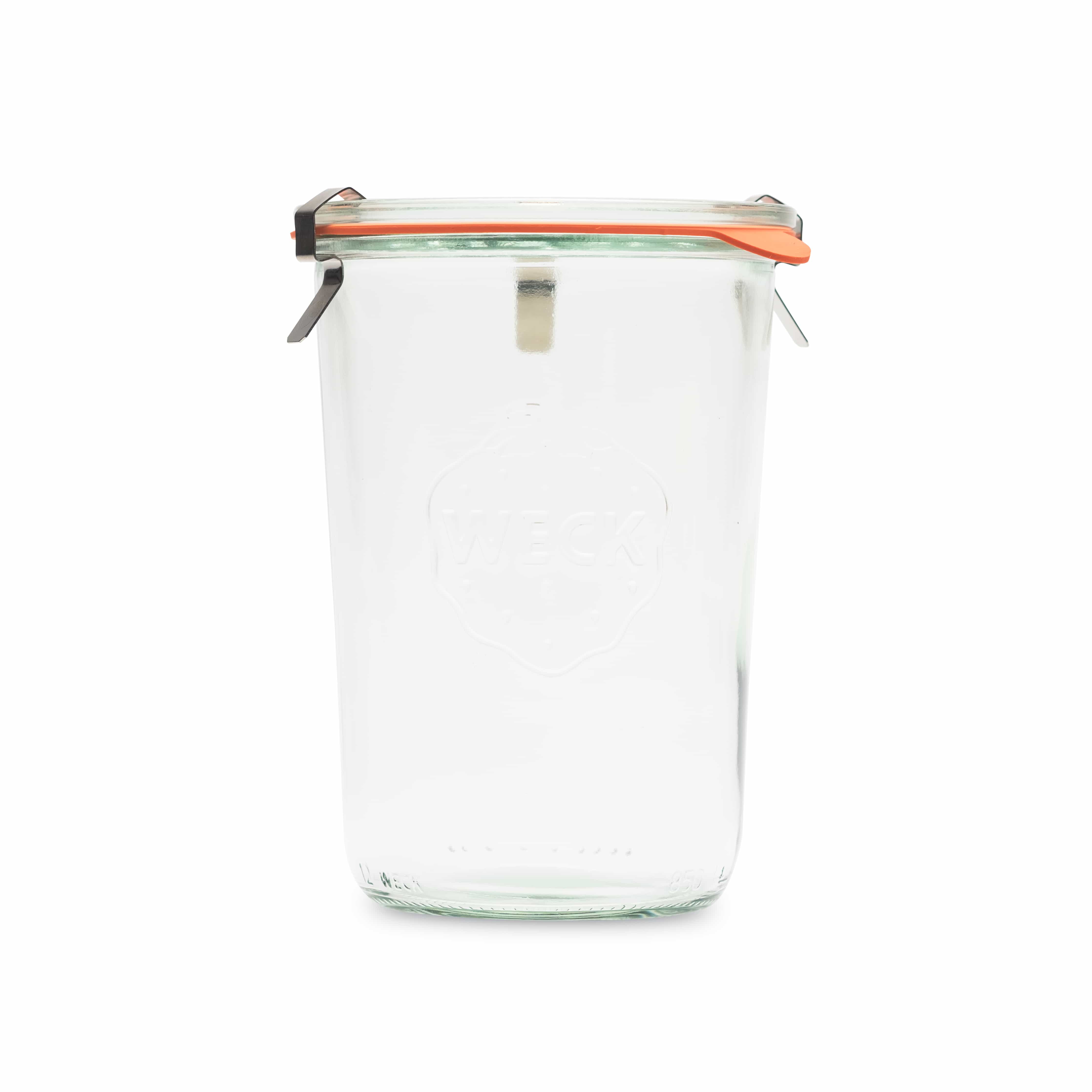 Weckglas Maxi 850ml inklusive Kautschukring und Klammern