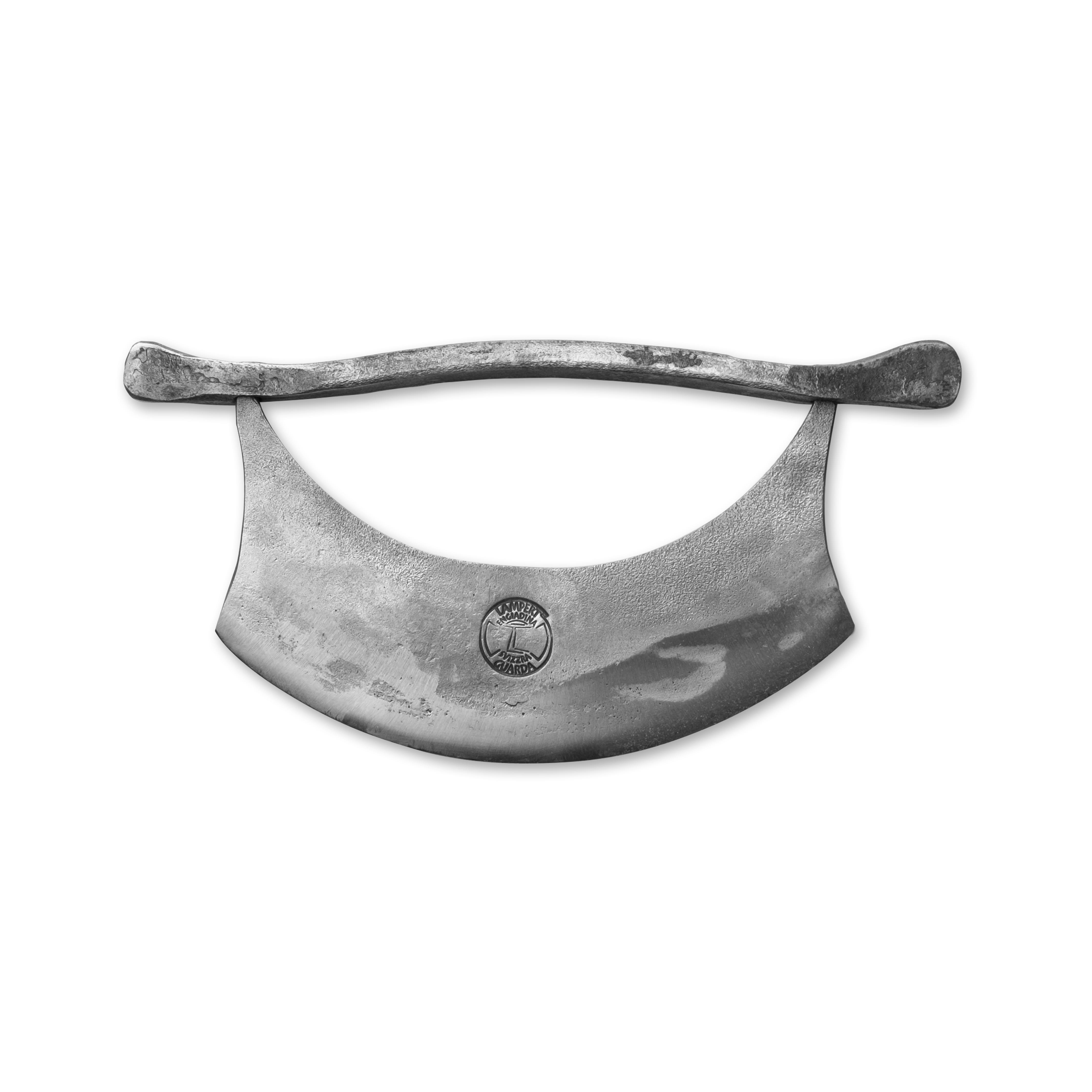 Draufsicht auf das handgeschmiedete Wiegemesser von Thomas Lampert