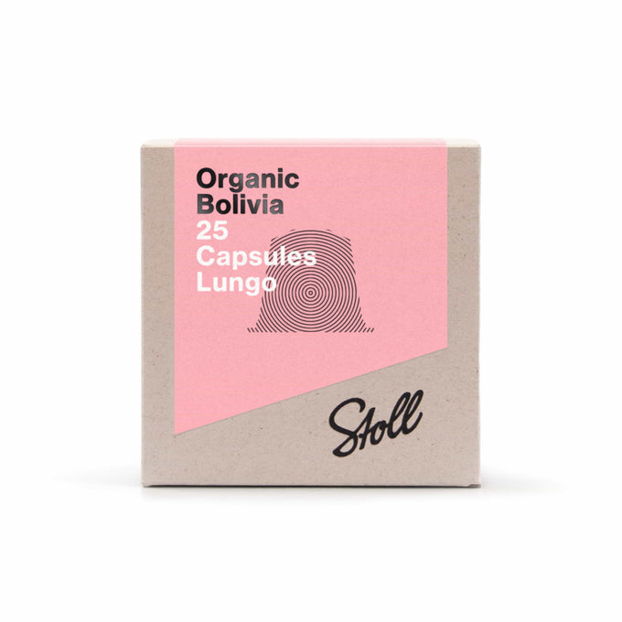 Stoll - Lungo Kapseln Bio - 100% Heimkompostierbar in Kartonbox a 25 Stück