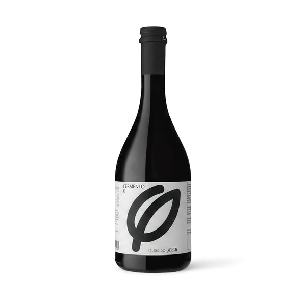 Splendido Fermento alkoholfreier Wildkräuter-Aperitif in schwarzer Flasche mit weissem Etikett