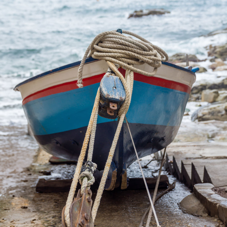 Traditionelles Fischerboot aus Kalabrien