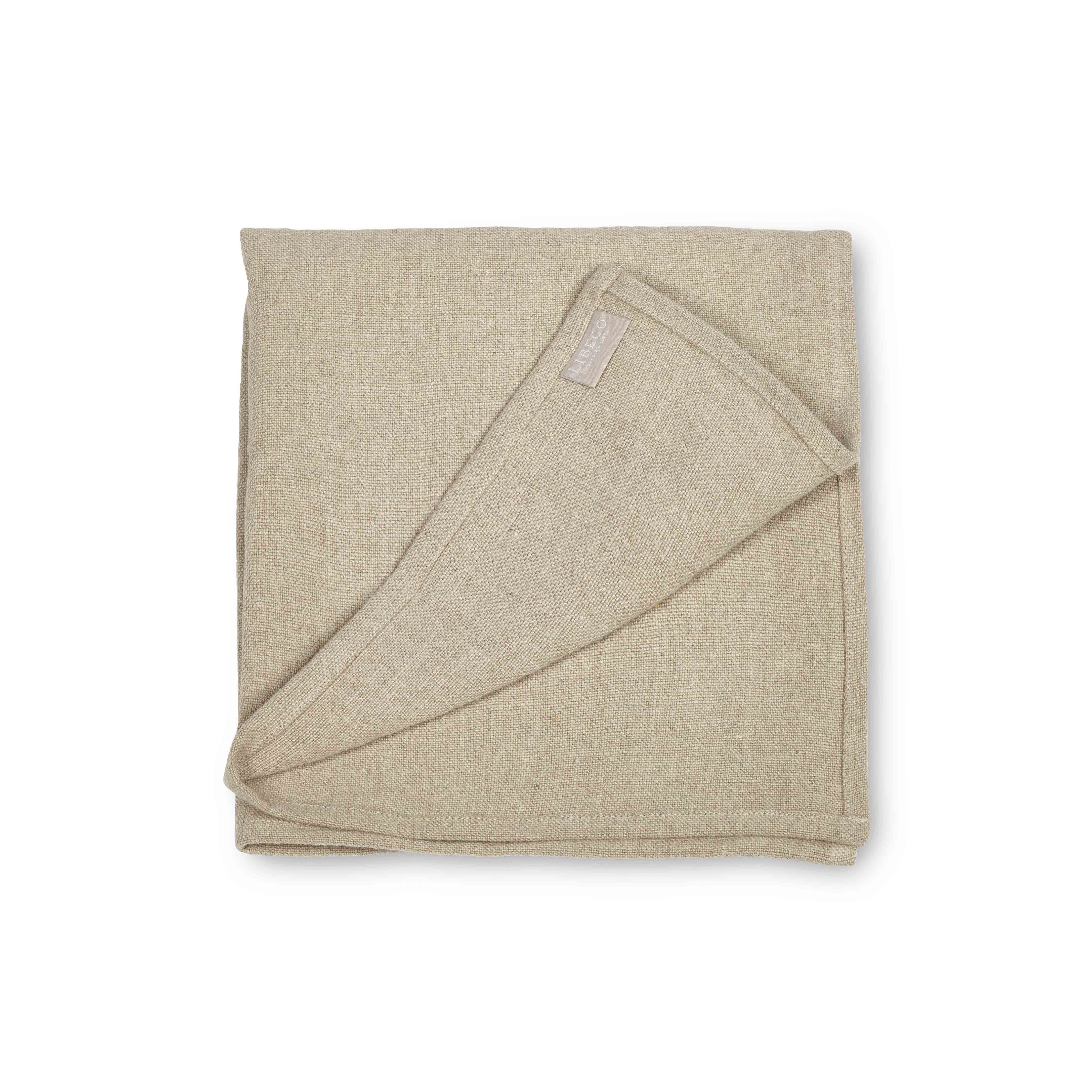 Libeco Leinen Serviette Hudson Flax halb gefaltet