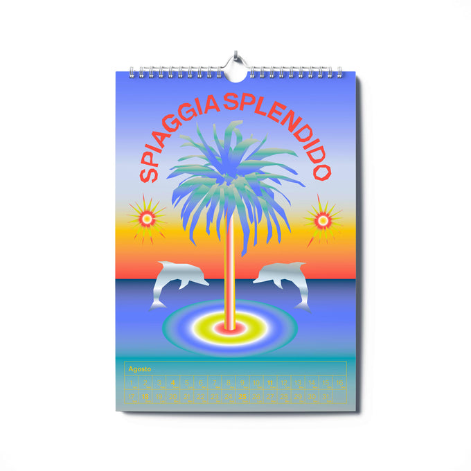 Splendido - Calendario Splendido - Jahreskalender 2024 Illustration August