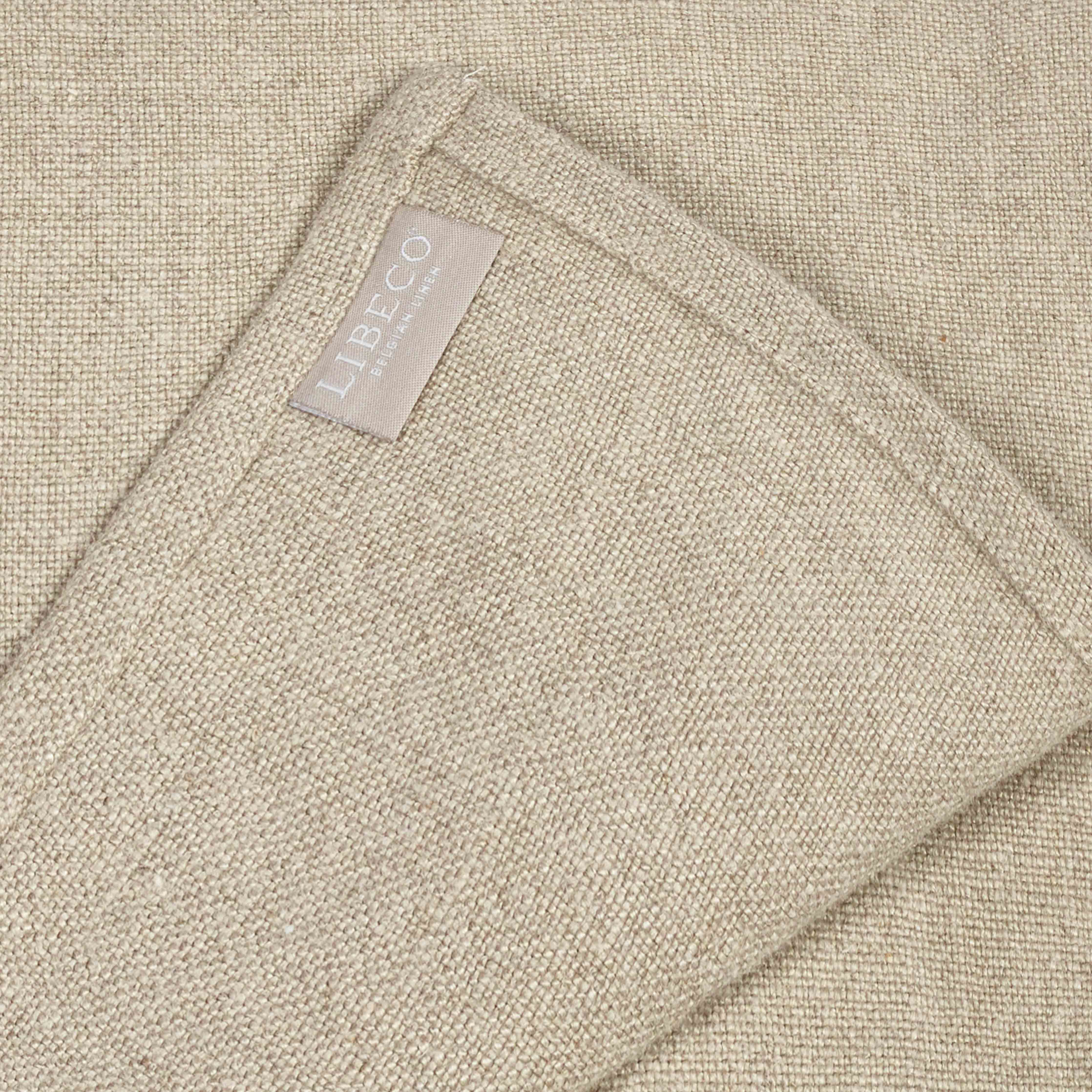 mood: Detailaufnahme der Webstruktur der Libeco Leinen Serviette Flax