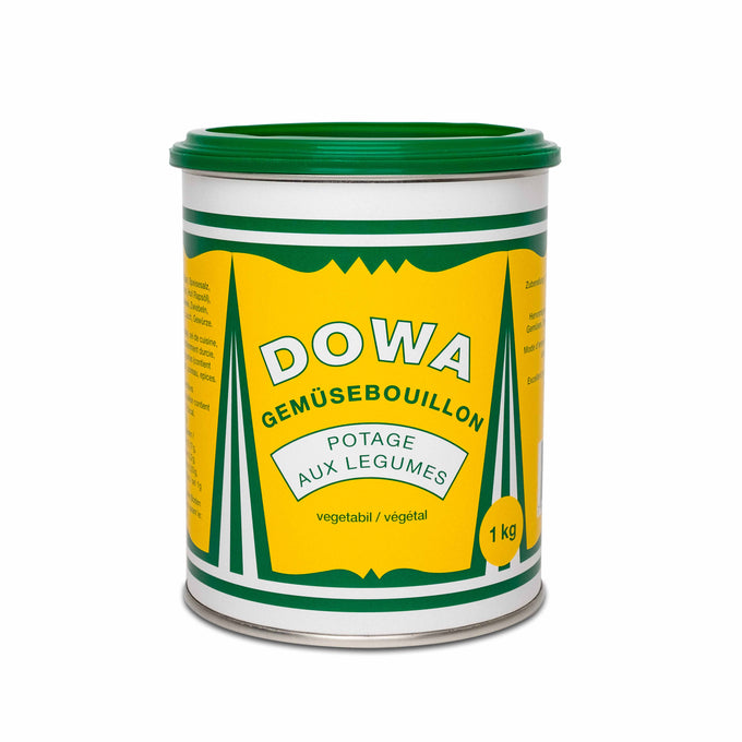 Frontansicht der Dowa Gemüsebouillon 1000 g ohne Konservierungsstoffe