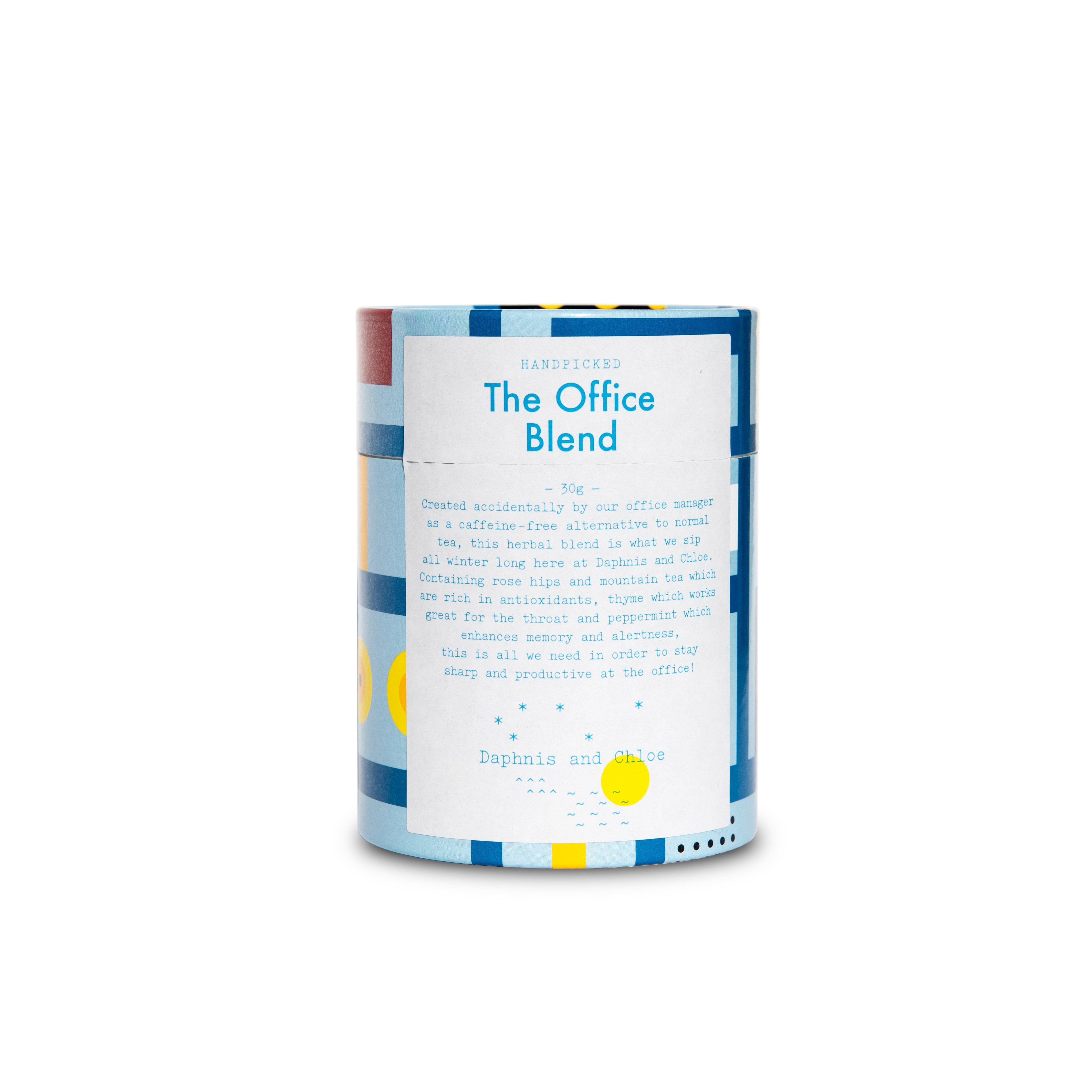 Frontansicht des The Office Blend Wildkräutertee von Daphnis und Chloe