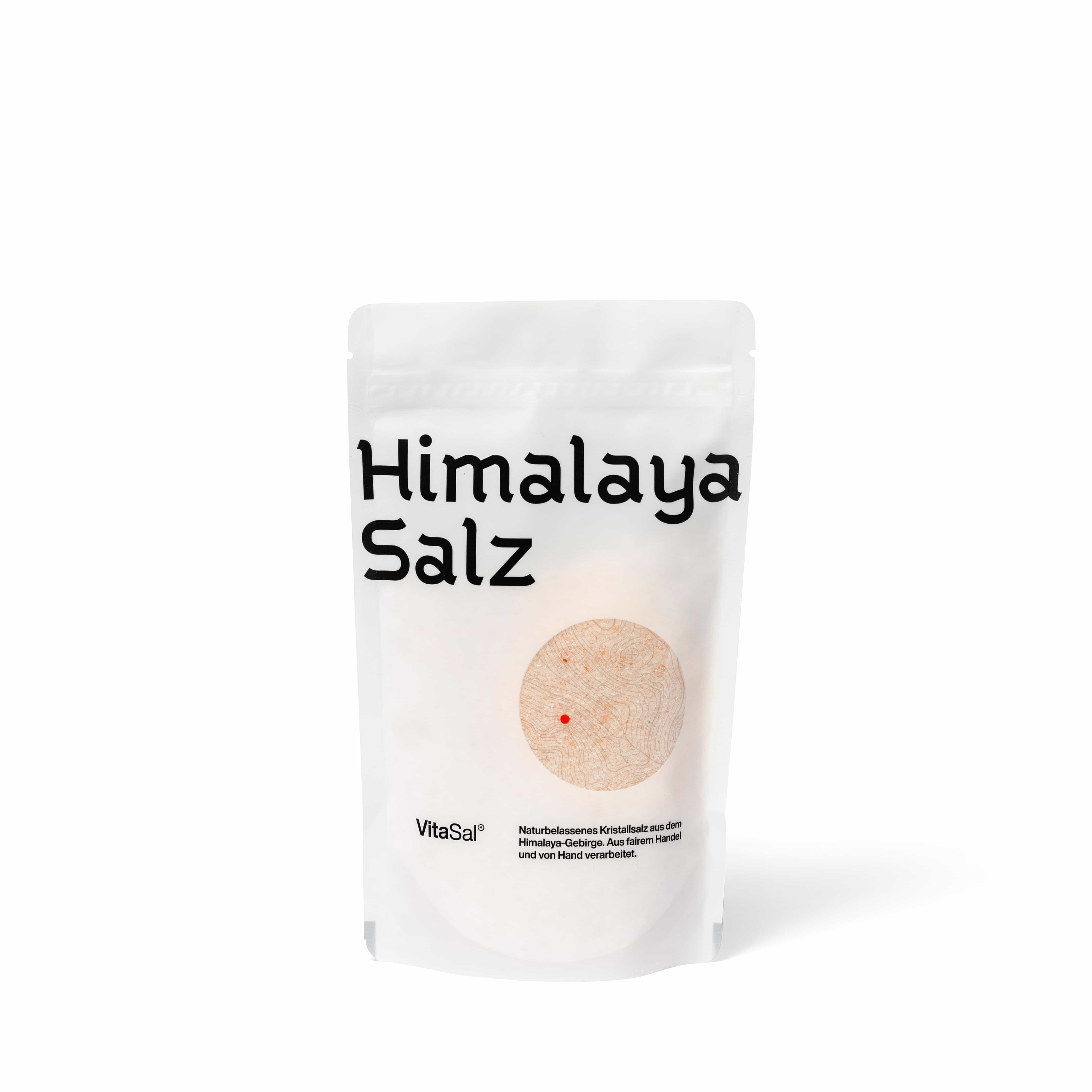 plh: Himalaya Kristallsalz naturbelassen zu 400 Gramm fein gemahlen von Vitasal