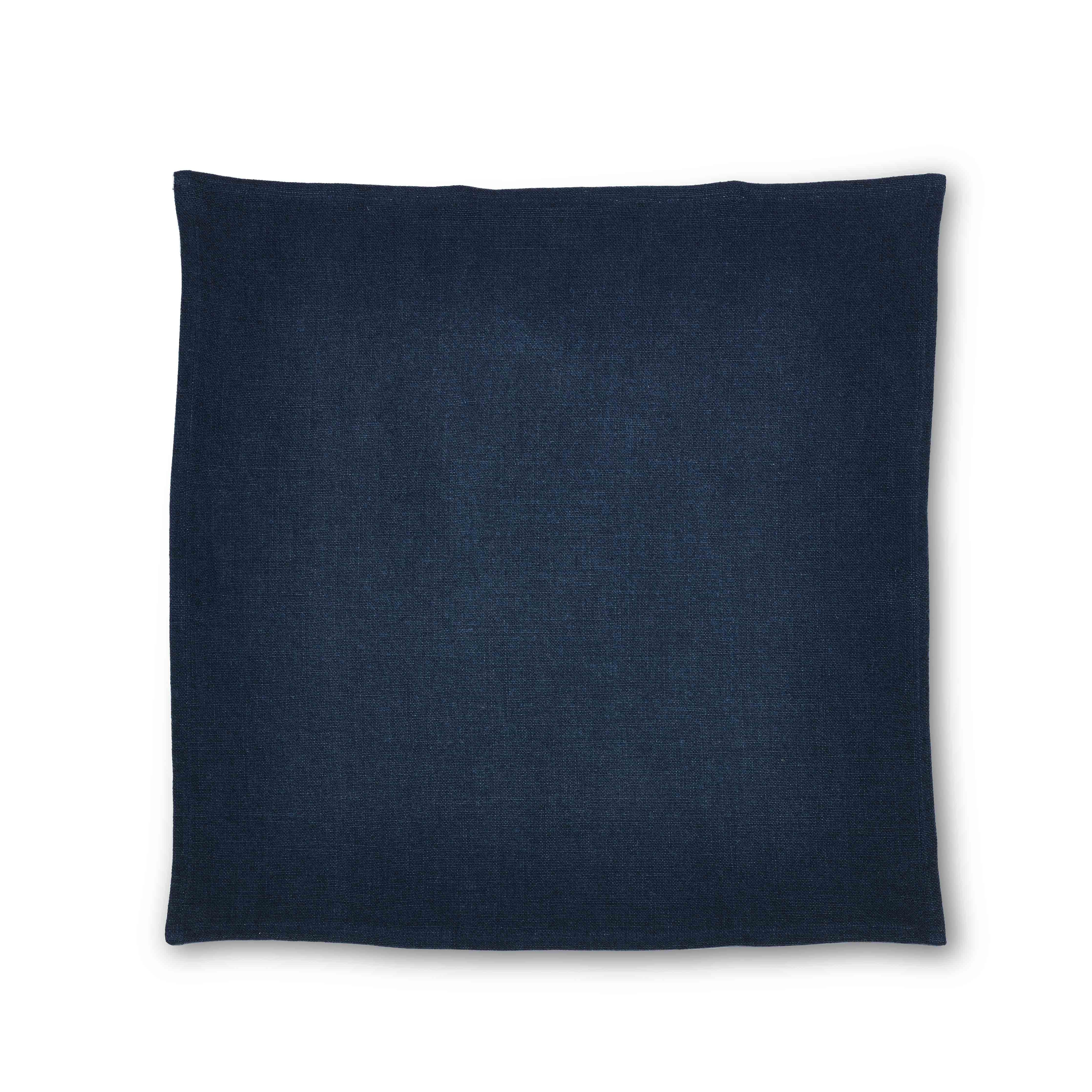 Libeco Leinen Serviette Hudson Navy aufgefaltet