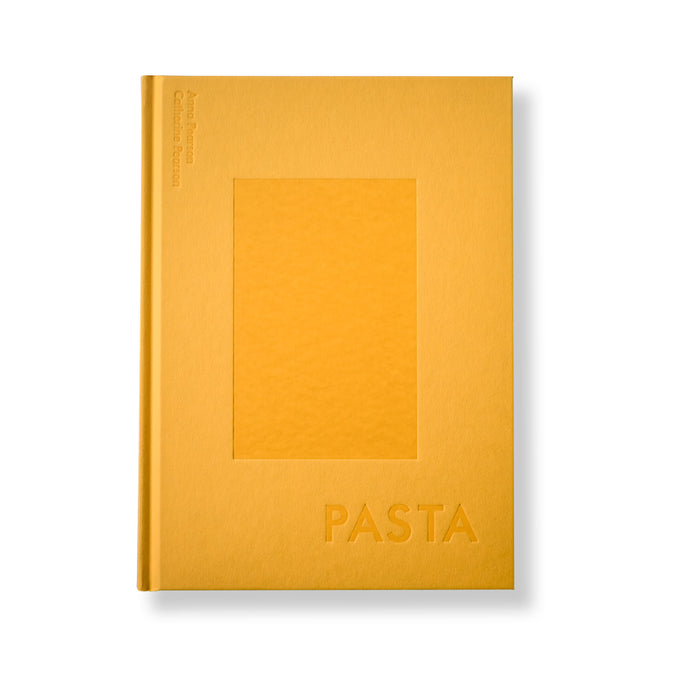 Frontansicht des gelben Kochbuchs Pasta das Grundlagenwerk von Anna Pearson