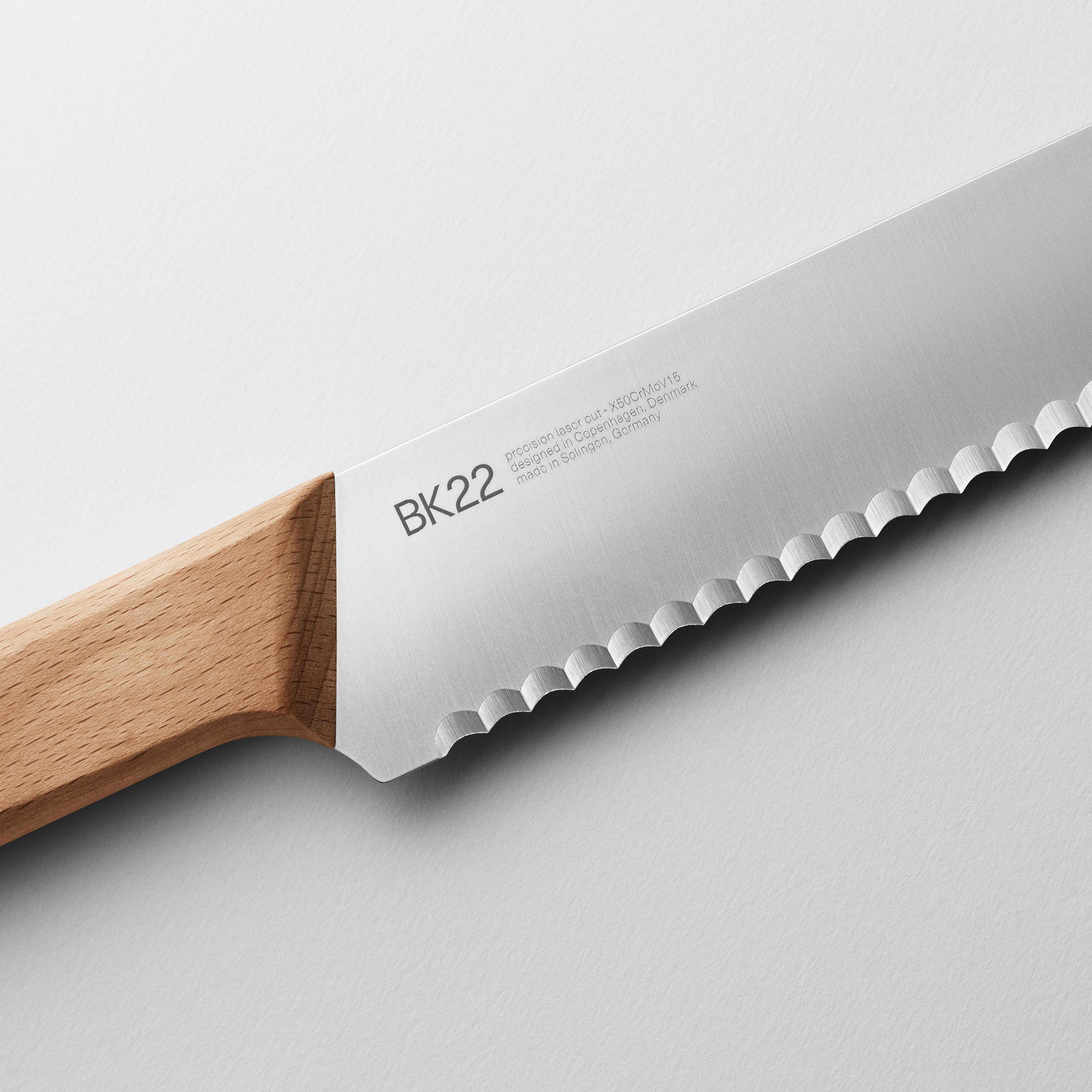 mood: Detailaufnahmen der Klinge des Brotmessers BK22